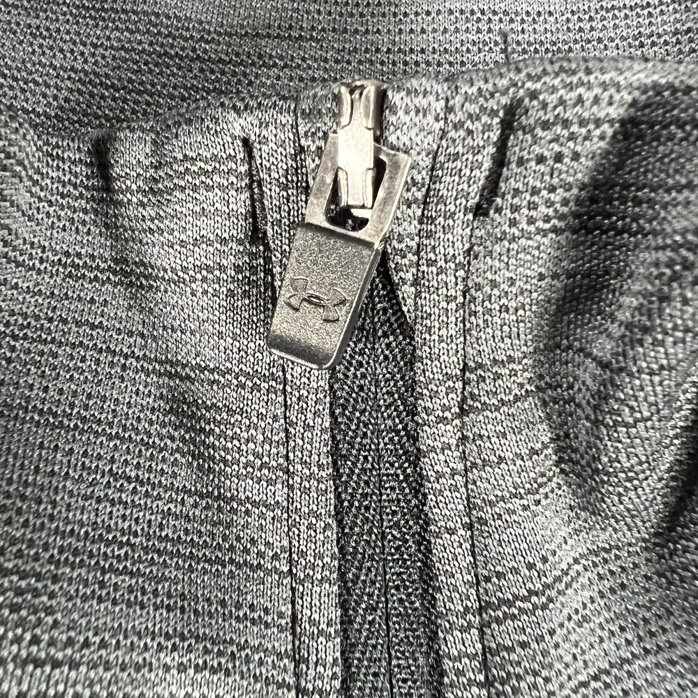 Under Armour Shirt Youth Girls Large Gray Long Sleeve 1/4 Zip Mock Neck Active - Picture 6 of 11